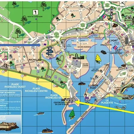 Cap Au Cap - T3 Avec Clim Wifi Vue Piscine Proximite Richelieu 아파트