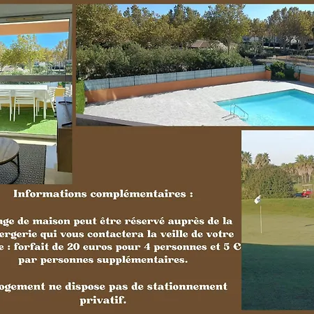 Appartement Cap Au Cap - T3 Avec Clim Wifi Vue Piscine Proximité Richelieu Agde