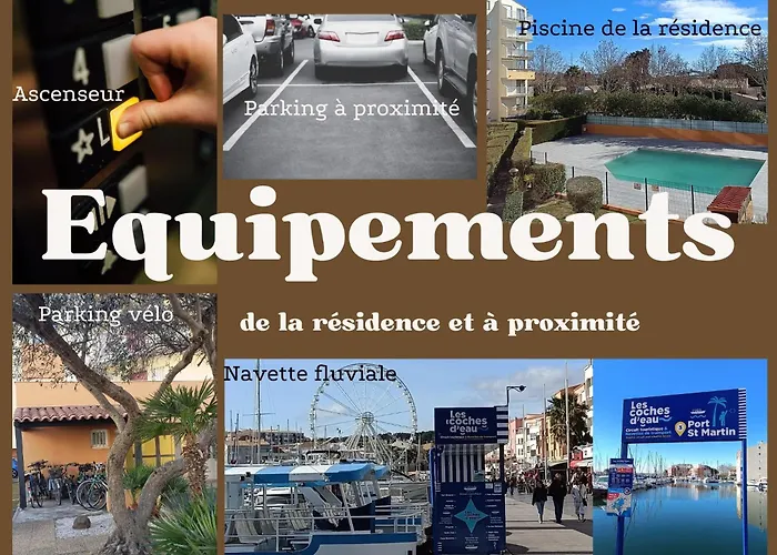 アパート Cap Au Cap - T3 Avec Clim Wifi Vue Piscine Proximite Richelieu アグド