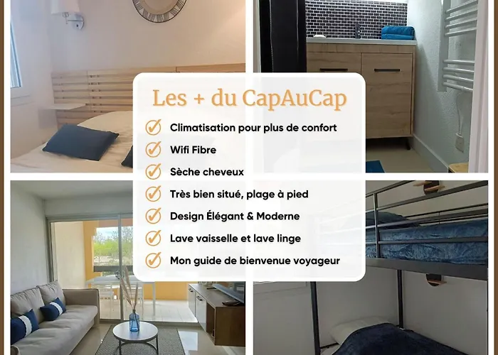 Cap Au Cap - T3 Avec Clim Wifi Vue Piscine Proximité Richelieu * Agde