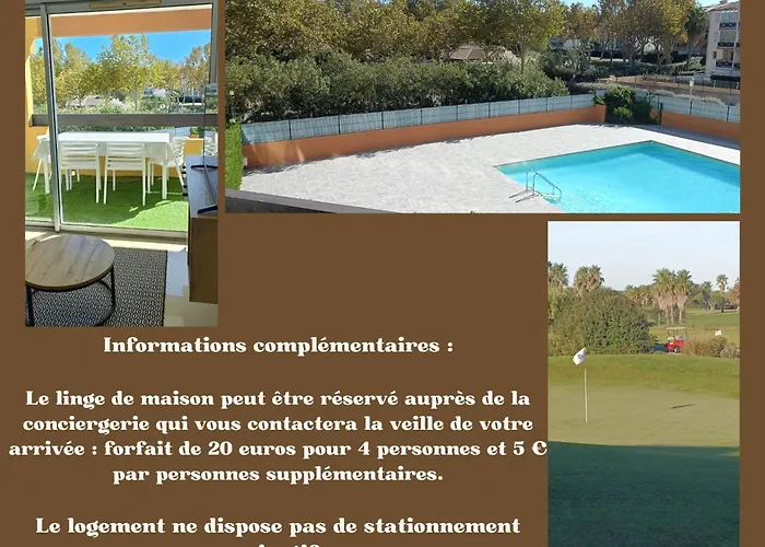 アパート Cap Au Cap - T3 Avec Clim Wifi Vue Piscine Proximite Richelieu アグド